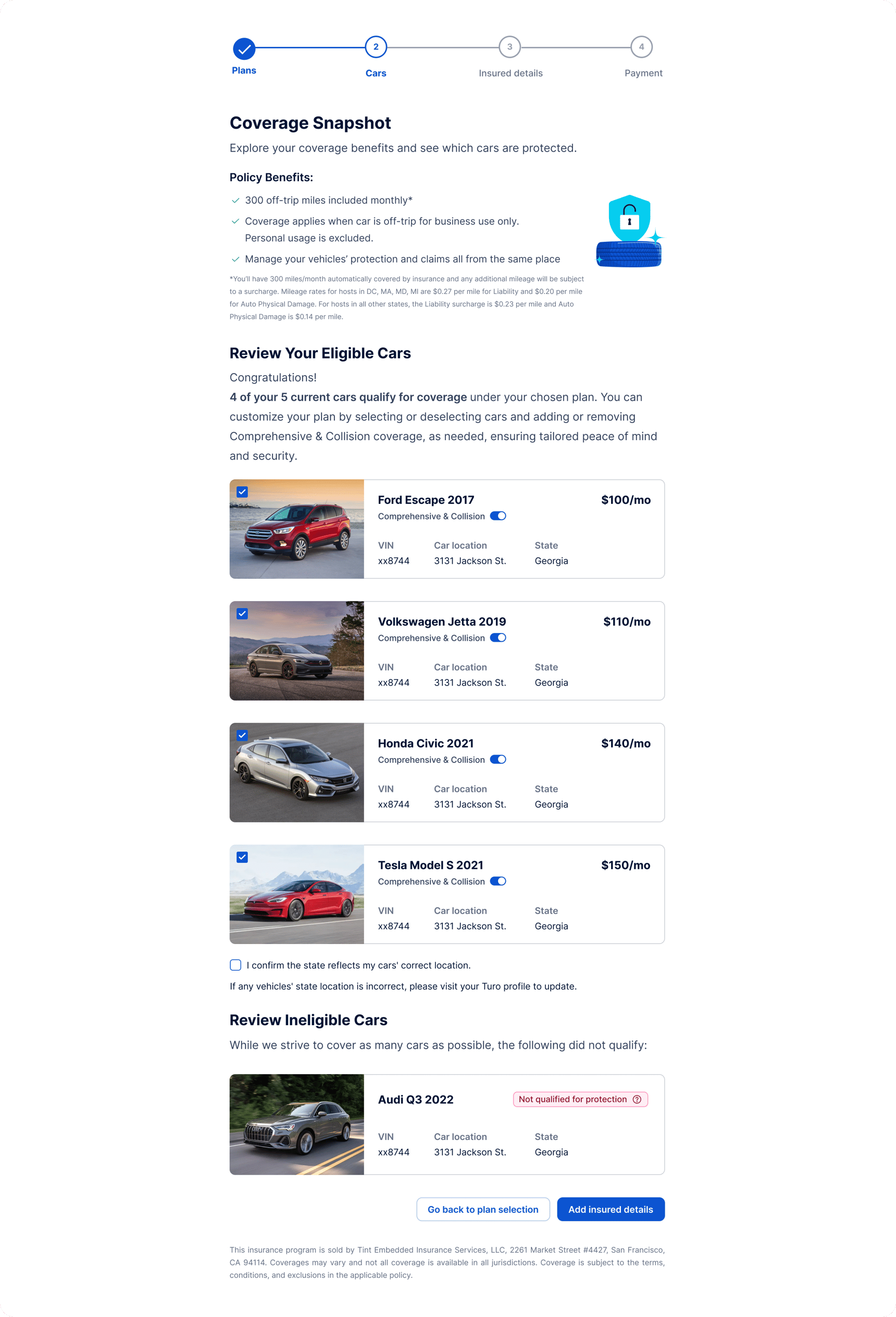 Understanding Coverage at the Vehicle Level